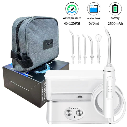 H2ofloss Tabletop Portable Water Flosser for Teeth Dental Oral Irrigator