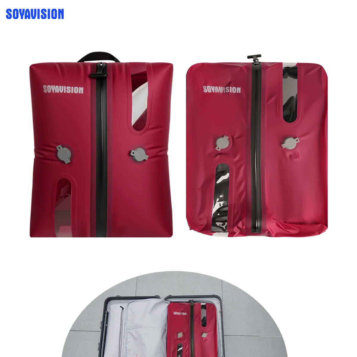 ¡Gran oferta! Bolsas de vacío de TPU S M L, bolsas de compresión al vacío reutilizables, equipaje impermeable