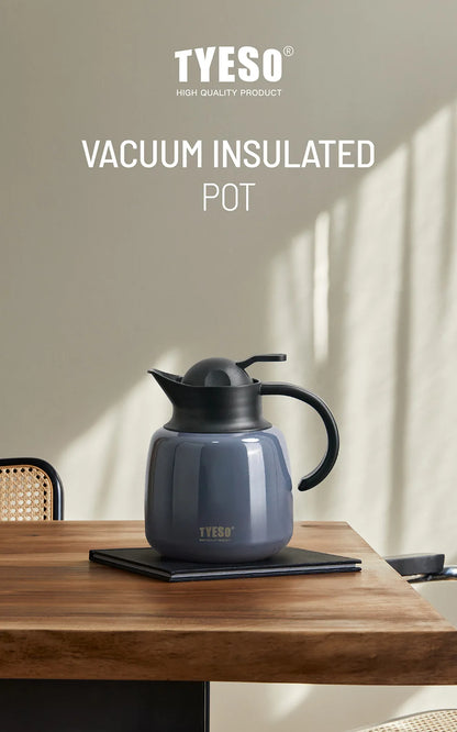 Tyeso Pumpkin-Shaped Thermos Steel Insulated Tea Infuser Hot Cold Water Bottle