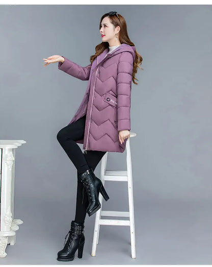New Female Thickened Down Cotton Jacket
