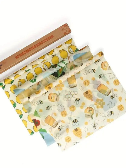 Envase reutilizable de cera de abeja para conservar alimentos, apto para sándwiches, fr