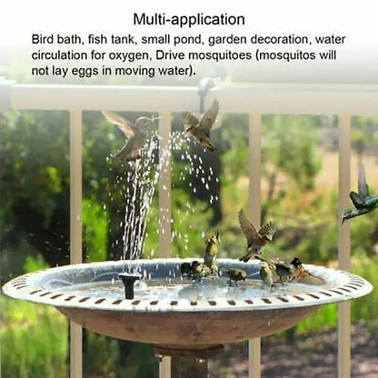 Solar Fountain Pump Floating Solar Panel Bird Baths Water Fountain