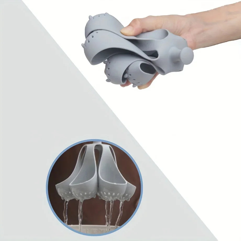 Soporte para huevos 4/6, cocedor de huevos de silicona resistente a altas temperaturas