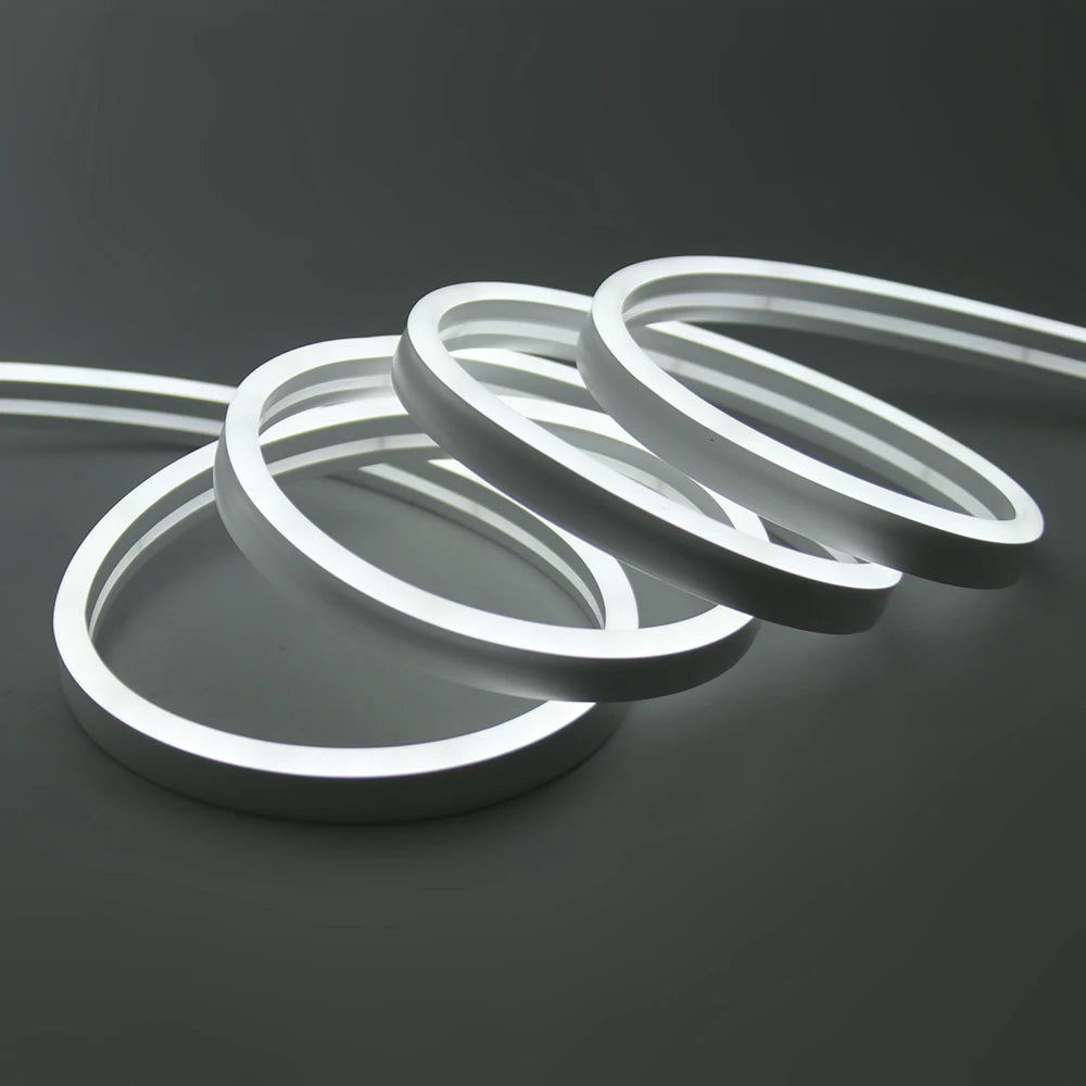 Solar LED Neon Strip Light 5m 10m DC 24V 120LED/m 2835 Flexible Lights 6x12mm Waterproofof