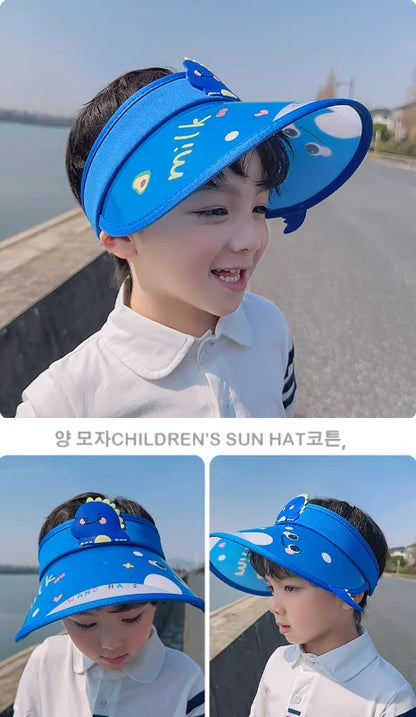 Children's Summer Sun Hat with Fan Sun Protection