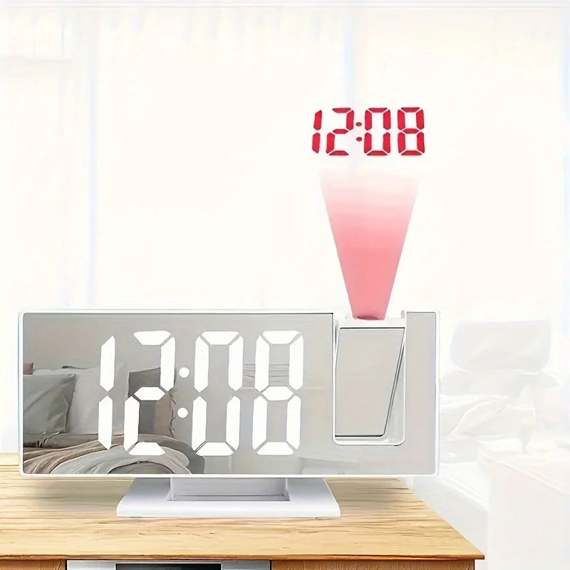 Projection alarm clock  multifunction Intelligent luminous clock Bedroom