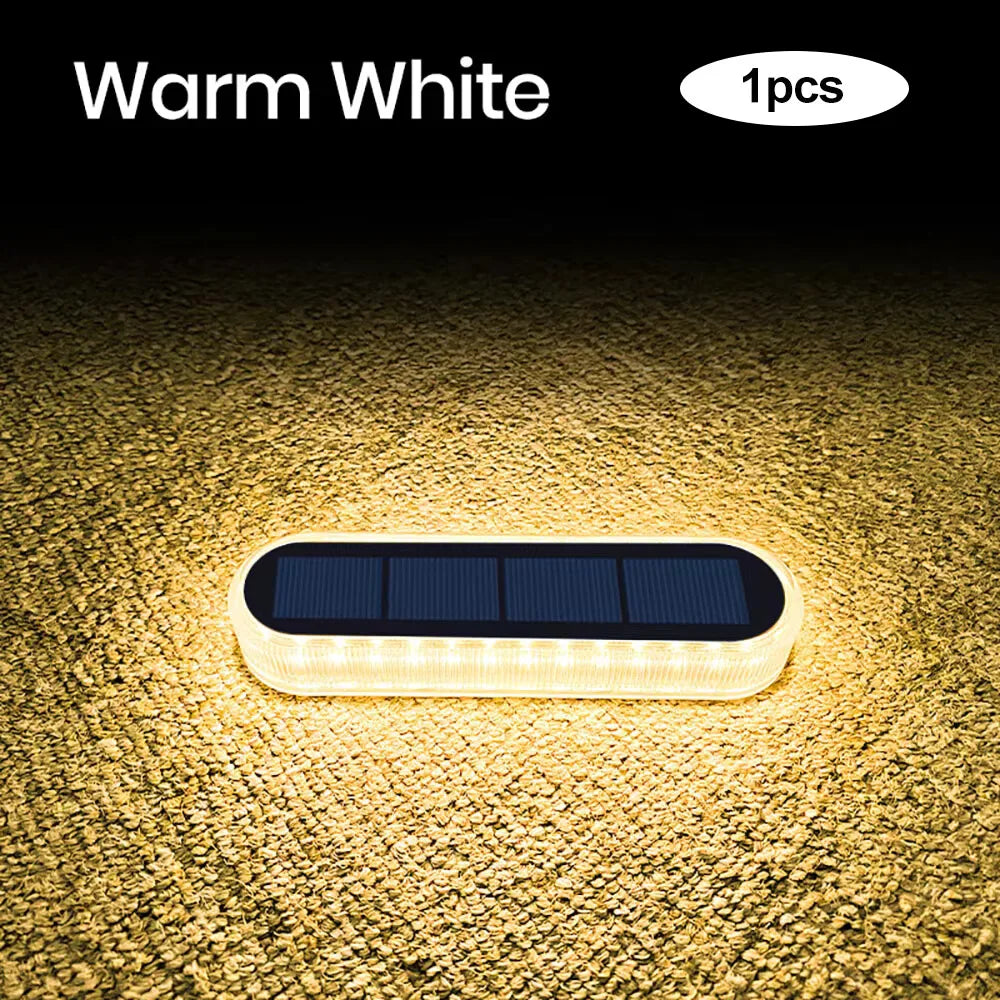 Solar Powered LED Outdoor Deck Lights IP68 Waterproof Automatic On/Off