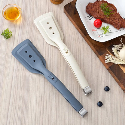 Pinzas de silicona para espátula, pinzas para huevos, pinzas para tostadas francesas, antiadherentes para cocinar