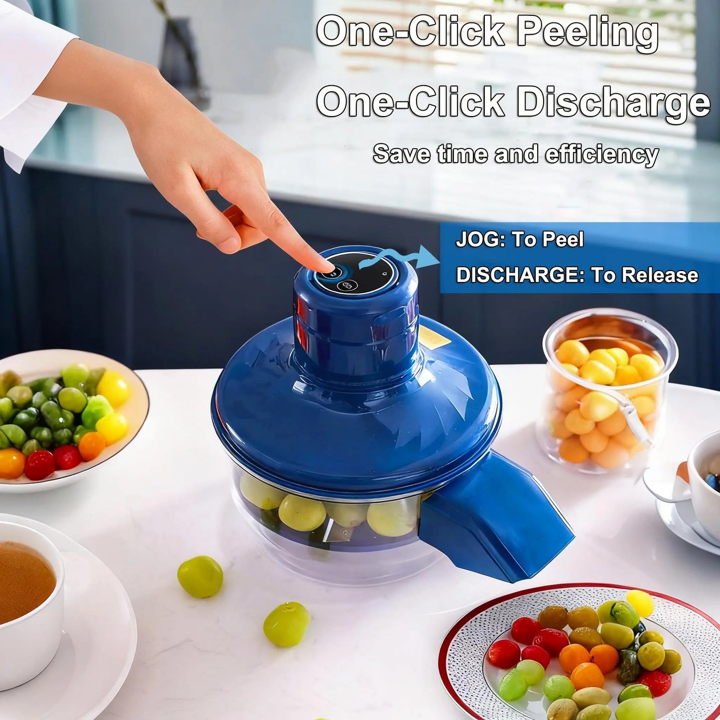 Pelador de Fruta Eléctrico Automático, Máquina Peladora Inteligente, Inalámbrico Portátil