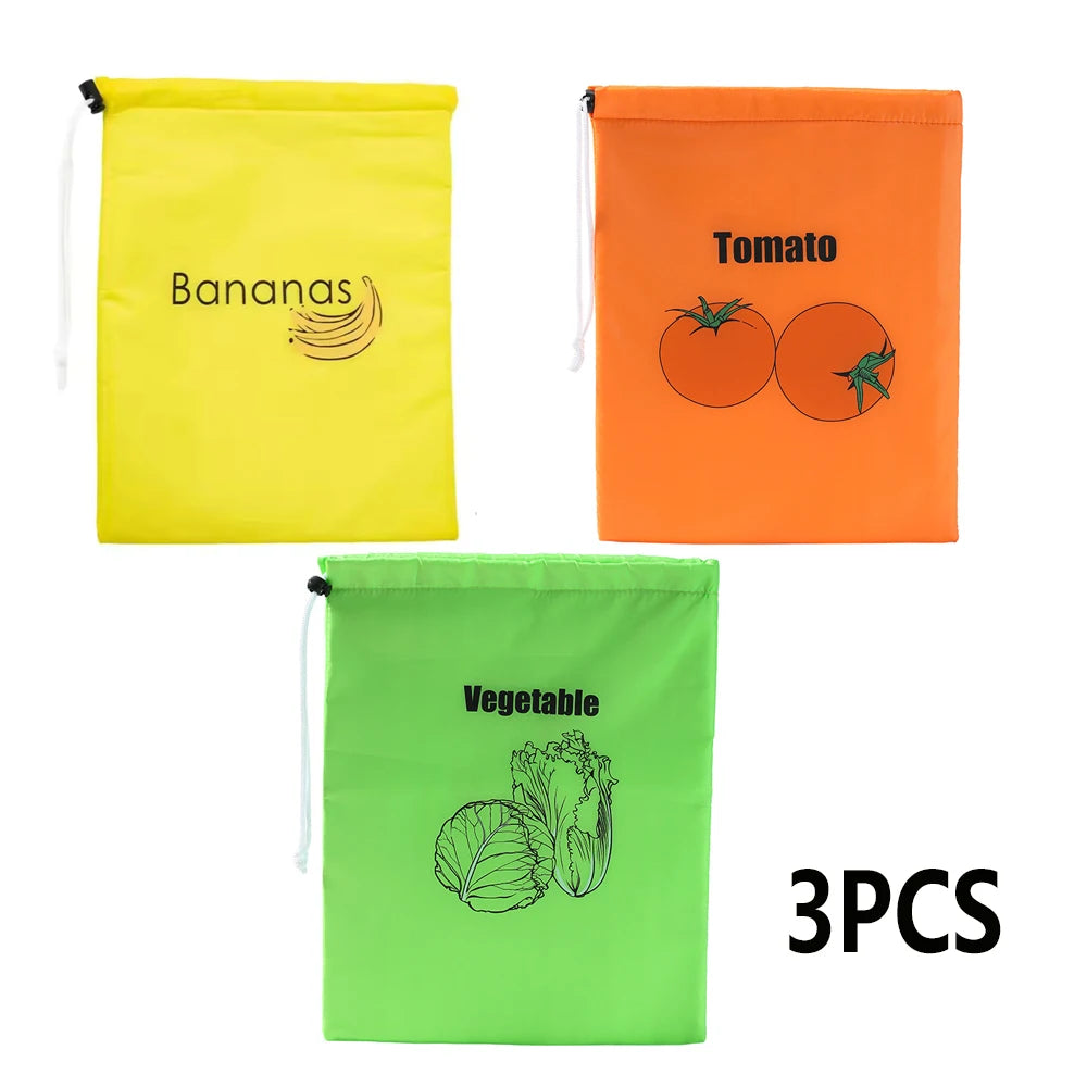 1/2/3/5Pcs Durable Yellow Banana Storage Bags Insulated Fruit Vegetable Fresh-keep