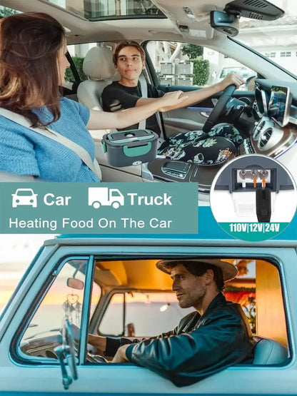 Fiambrera Eléctrica Calentador de Comida Portátil para Coche u Hogar