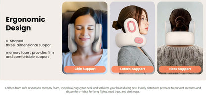 Neck Massager and Heat, U-Shape Memory Foam Airplane Pillows