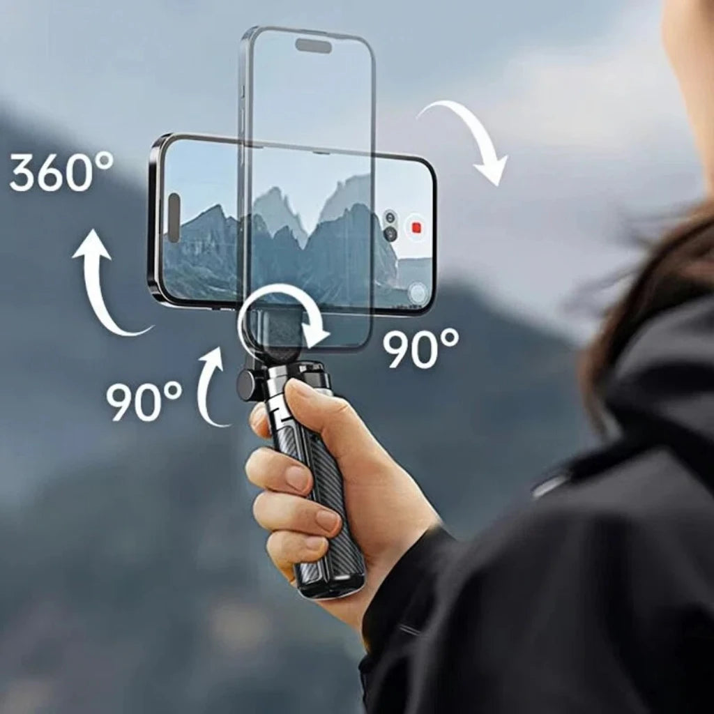 4-in-1 Multifunctional Magnetic mini Selfie Stick with 360° Rotation Wireless Bluetooth