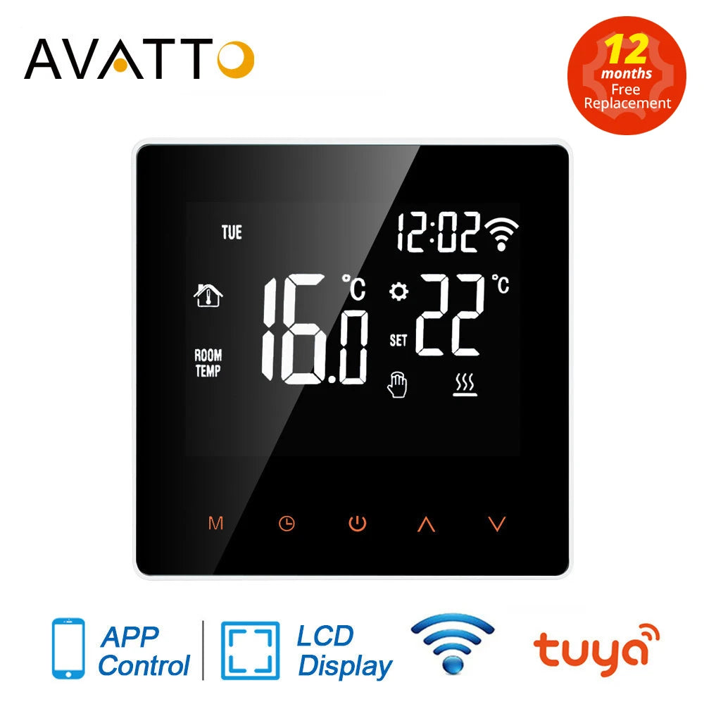 AVATTO Tuya WiFi Smart Thermostat, Electric Floor Heating Water/Gas Boiler Temperature
