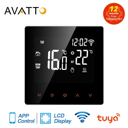 AVATTO Tuya WiFi Smart Thermostat, Electric Floor Heating Water/Gas Boiler Temperature