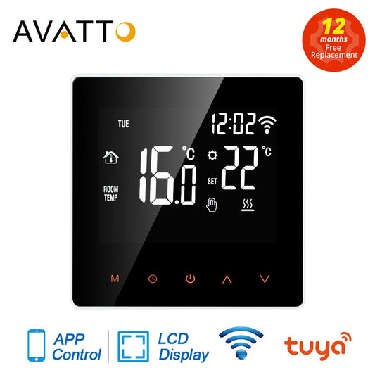 AVATTO Tuya WiFi Smart Thermostat, Electric Floor Heating Water/Gas Boiler Temperature