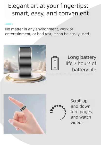 Ring Mouse Multifunctional Remote Control TikTok Youtube Browsing E-book Page