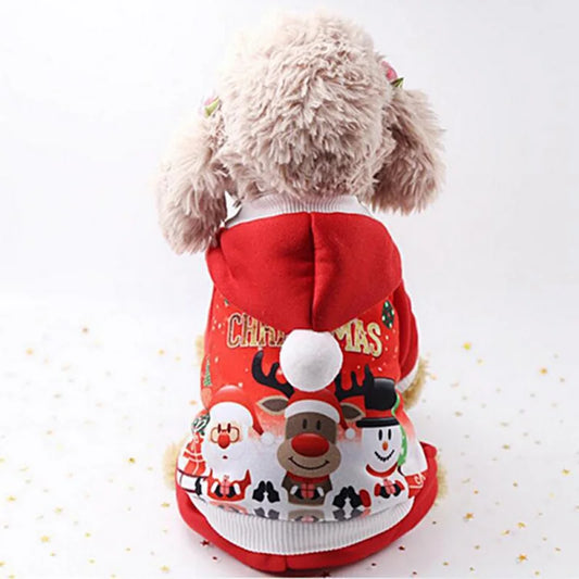 Christmas Pet Dog Jumpsuits Winter Warm Xmas Pets Dogs Clothes