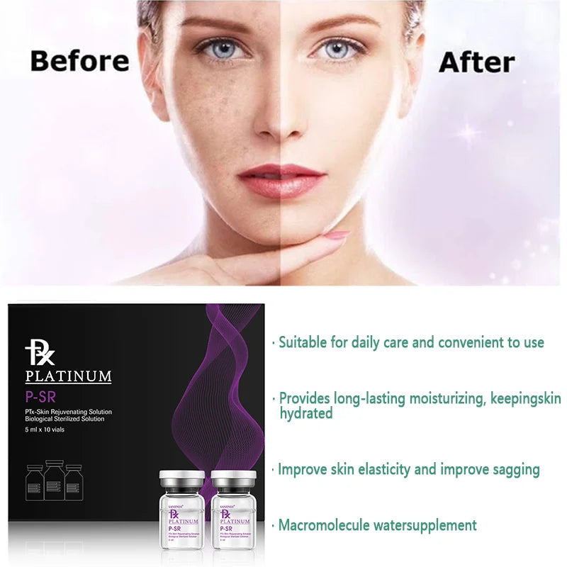 A nova linha sul-coreana de cuidados de pele, Platinum Series, com ação antienvelhecimento e hidratação à base de ácido hialurónico, é um produto para o cuidado da pele.
