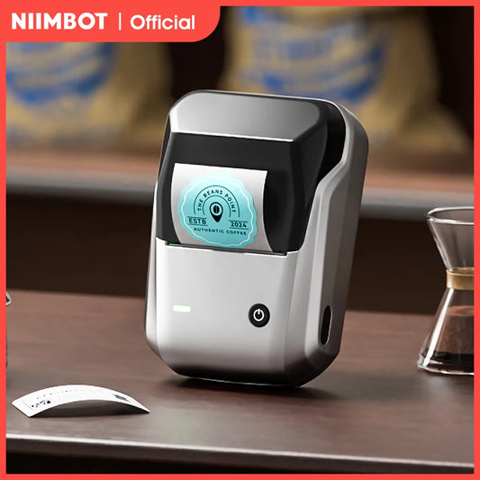Label Printer Mini Bluetooth Sticker Maker Support Smartphones PC