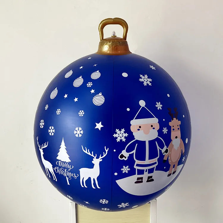 Outdoor Christmas Inflatable Decorated Ball 60cm PVC Giant Big Large Balls Xmas