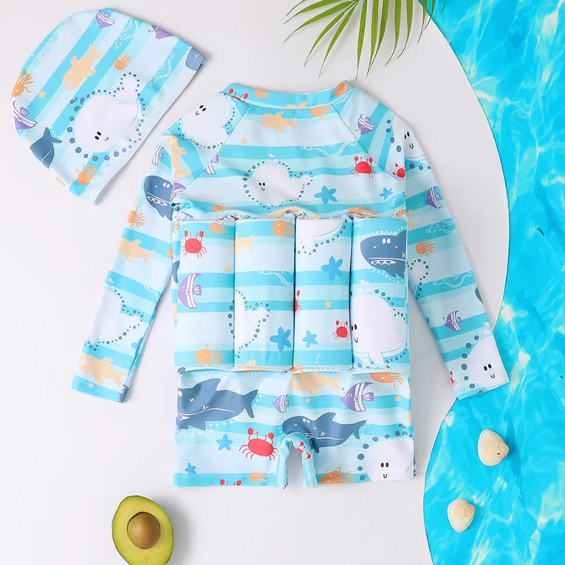Children's Buoyancy Swimsuit One-piece Swimsuit for Kids Floating