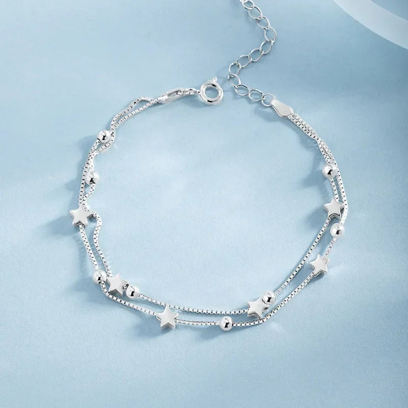 Luxury 925 Sterling Tree Leaf Bracelet for Women Fashion Designer