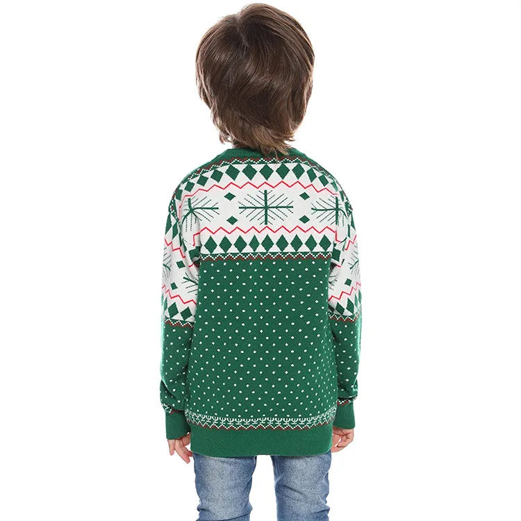 2025 New Christmas Matching Sweaters for Women Men Couples Knitwear Jacquard