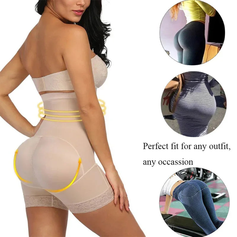 Fajas Colombianas Butt Lifter Shapewear High Waist Tummy Control Panties