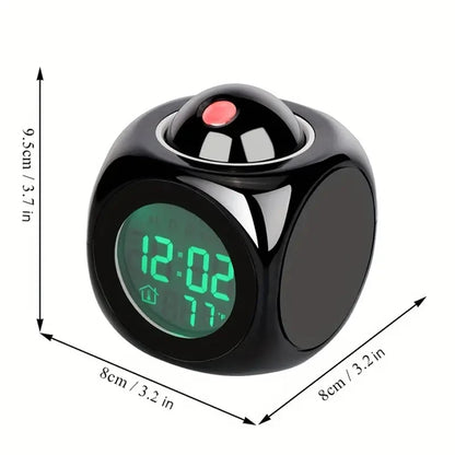 Multi-function Projection Chime Clock LED Light Projection
