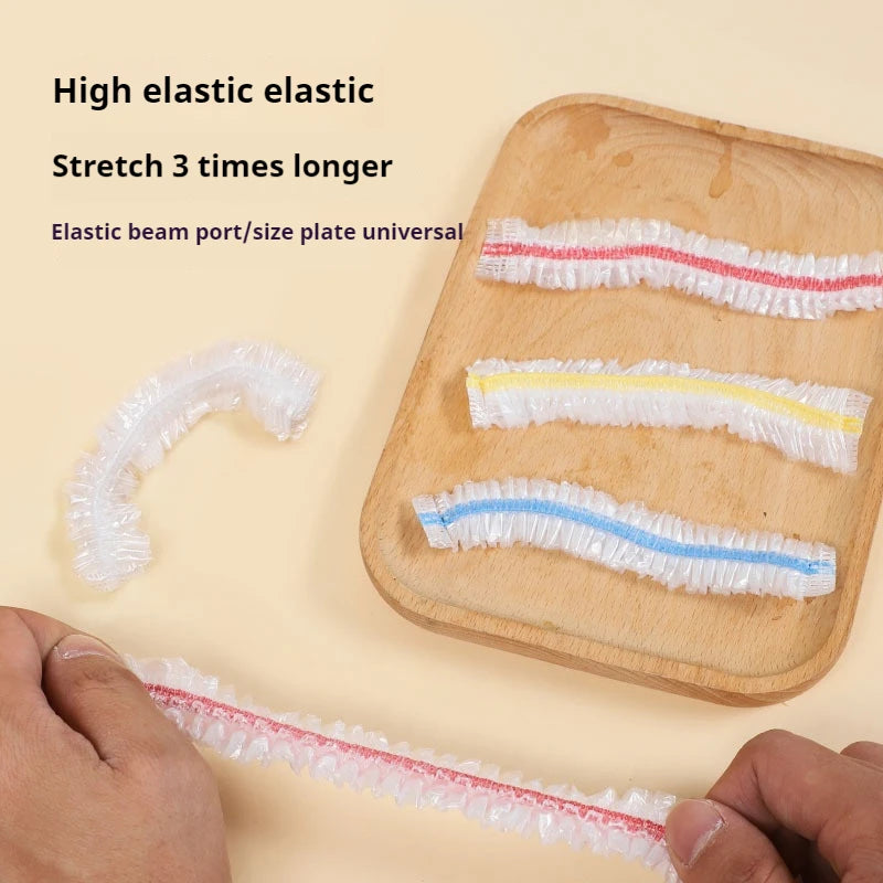 Funda de alimentos Plástico Colorido Envoltura Elástica Tapa Plato Bolsas de Embalaje de Cocina Bolsa de Almacenamiento