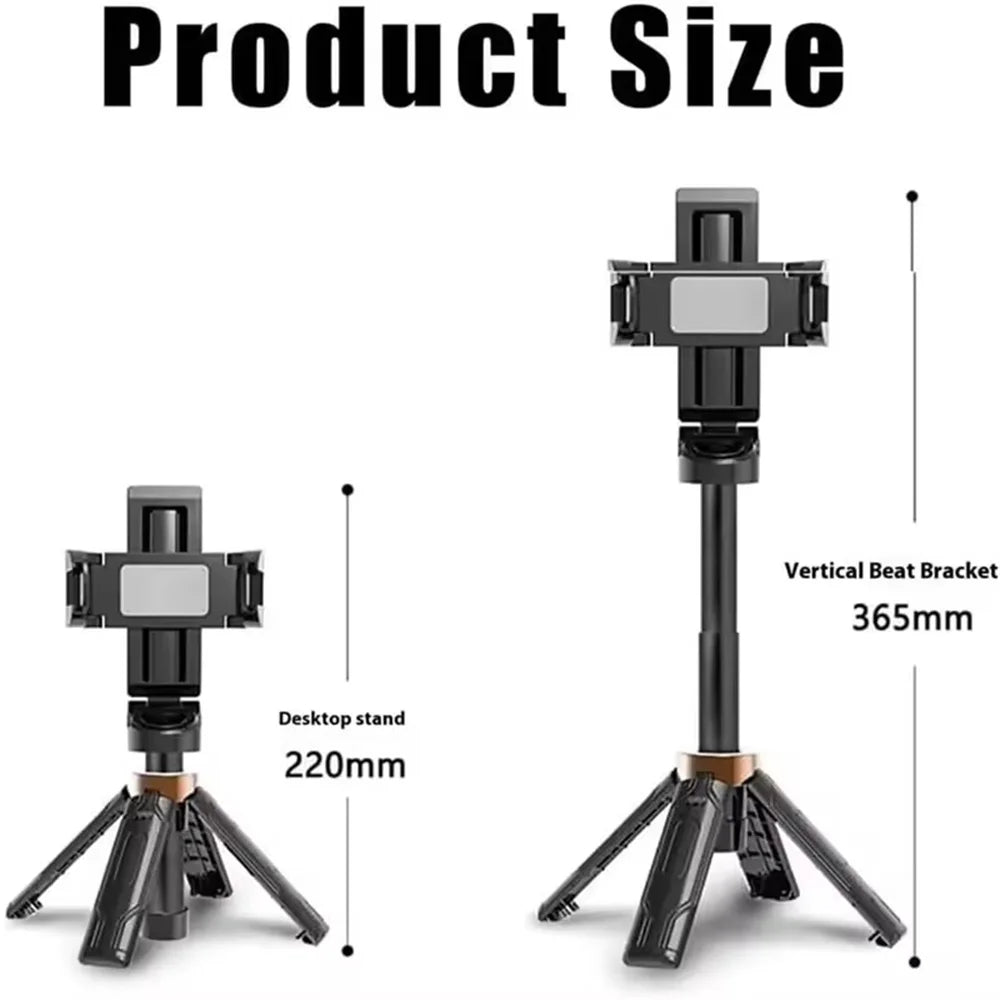MEUYAG 2026 New Tripod,phone Stand with Bluetooth shutter,Wireless Selfie Stick brackets