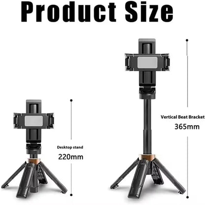 MEUYAG 2026 New Tripod,phone Stand with Bluetooth shutter,Wireless Selfie Stick brackets