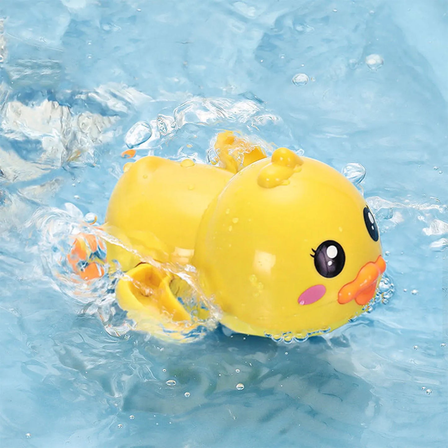 Summer Baby Water Gun Spray Toys Cute Little Yellow Duck Swimming