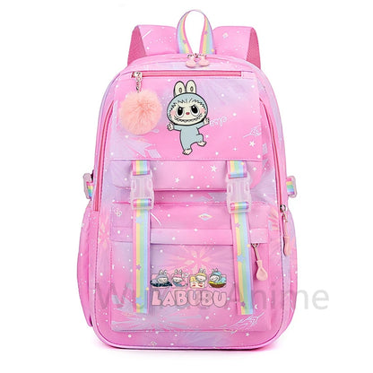 Mochila estampada fofa de anime para adolescentes estudantes crianças meninas meninos mochila escolar