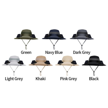 Outdoor Solar Multi-purpose Fan Cap Adjustable Three-speed Wind with USB Charging