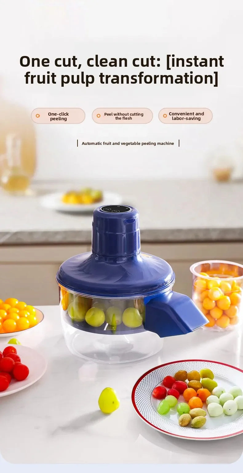 Pelador de Fruta Eléctrico Automático, Máquina Peladora Inteligente, Inalámbrico Portátil