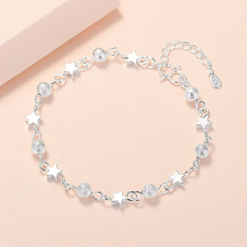 Luxury 925 Sterling Tree Leaf Bracelet for Women Fashion Designer