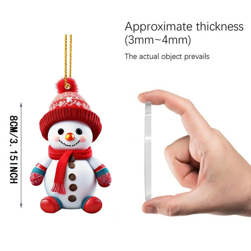 New Christmas Tree Decoration Pendant Multifunction Acrylic Durable Material