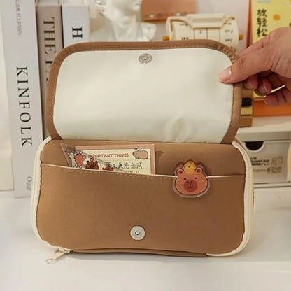 Capybara Backpack for Girls Boys Students Cute Kawaii Large Capacity Bookbag