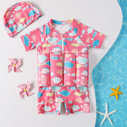 Children's Buoyancy Swimsuit One-piece Swimsuit for Kids Floating