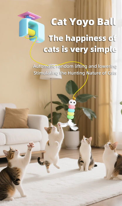 Cats Toys Pet Stress Relief Rechargeable Interactive Hanging Door