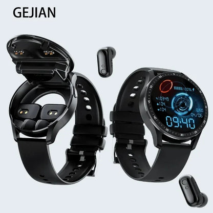 GEJIAN X10 Headset Smart Watch TWS Two In One Wireless Bluetooth Dual Headset Call