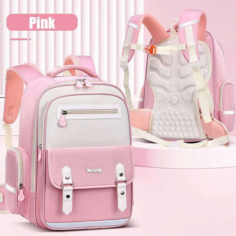 Kids Ergonomic School Bag Large Capacity Backpack for Primary School