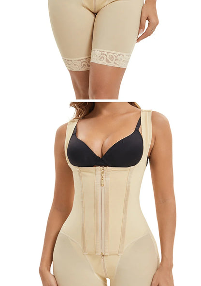 Fajas Colombianas Post Tummy Shapers Women Fully Body Shaper Waist Trainer Firm High