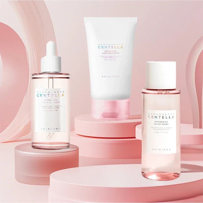 Suero facial tónico con ampolla de sal rosa fresca de productos originales de Centella coreana