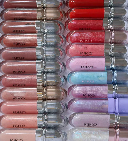 KIKO 3D Hydra Lipgloss Mirror Lip Glaze Shimmer Moisturizing Pearlescent Color Liquid