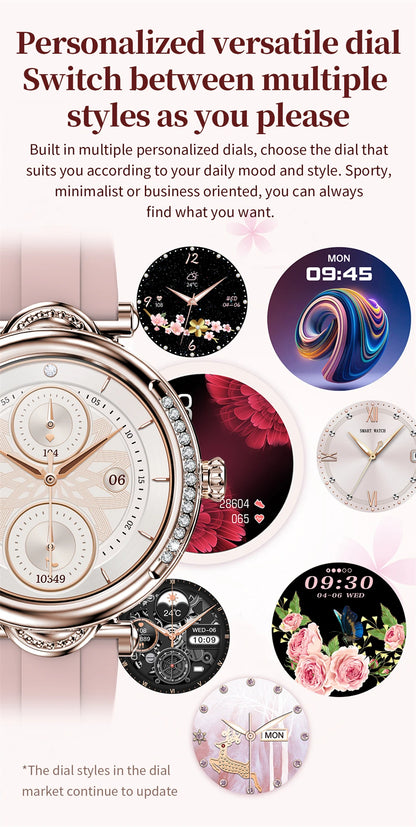 For Xiaomi Android Fashion Women Smart Watch 360*360 HD Screen