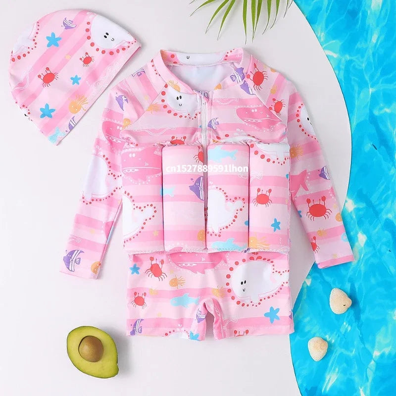 Children's Buoyancy Swimsuit One-piece Swimsuit for Kids Floating
