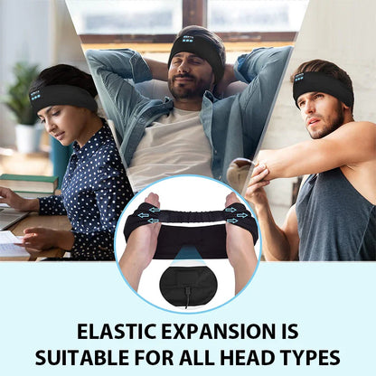 Fone Auriculares Bluetooth Banda de Sudor Deportes Auriculares Inalámbricos Elásticos para Dormir